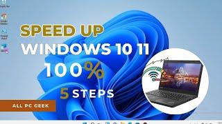 Make Your Windows PC 100% Faster On Windows 11 10 8 and 7