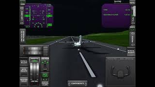 Landing too fast in turbo prop simulator