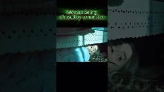 Woman being chased by alien creatures #shorts