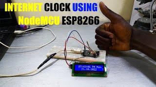 How to make internet digital clock with NodeMCU ESP8266 at your home