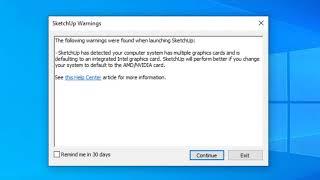 sketchup hardware acceleration is unsupported