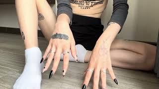 ASMR Fake Nails Floor Scratching Long Nail