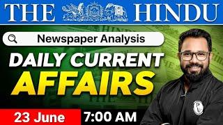 23 JUNE  Current Affairs | The Hindu Analysis | Current Affairs Today | PW OnlyIAS