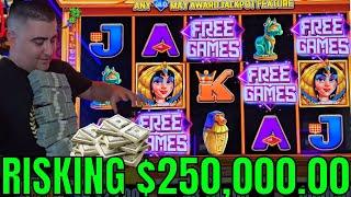 Risking $250,000 On 1 High Limit Slot Machine - $500 Max Bets | PART-1