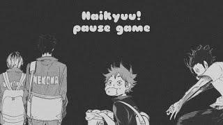 Haikyuu! - pause game