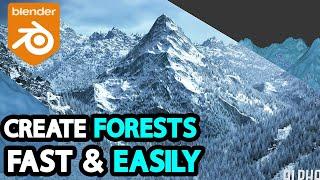 Blender Addon for Creating Forrests | Alpha Trees