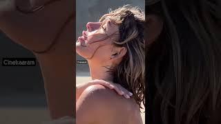 German Playboy model nude bath at beach 