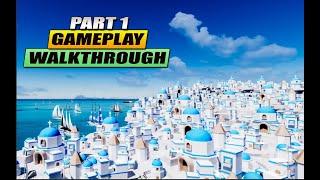 Escape Game Santorini Gameplay Walkthrough Part 1 || Adventure || Puzzle Game Free