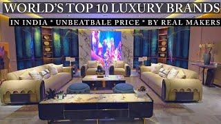 World's Best Designer Luxury Furniture | Richest People Enjoy These Brands Now Avilable For Indians|