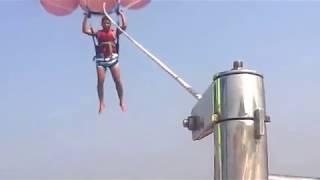 Parachute flying in goa beach