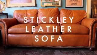 Stickley Leather Sofa | Casa Victoria | Vintage Furniture on Sunset