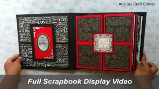 Full Scrapbook Display Video | Scrapbook Ideas | anniversary scrapbook