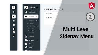 Adding Multi Level Menu to Sidenav | Part 2 | Responsive Sidenav