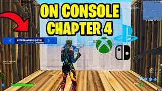 How To Get PERFORMANCE MODE On Console! (PS4/PS5/XBOX) - Fortnite Chapter 4