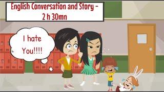 Mina English Conversation and Story - 2​ h 30mn -  Improve your English - English Comedy Animated.