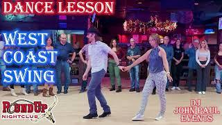 West Coast Swing  Reverse Scroll Whip Duck  Lesson with JohnPaul & Lauren at Round Up