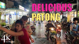 【4K】Phuket 2022  Patong Beach - Delicious Patong - Banzaan Market