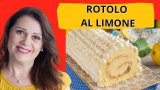 Rotolo al limone farcito: fatto in casa con soffice pasta biscotto!