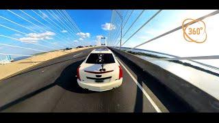 Dames Point Bridge (Day Drive) | 4K Insta360 X3 | Cadillac CTS-V 2012