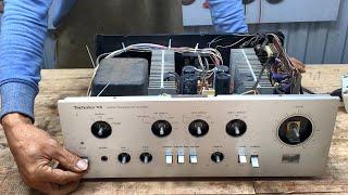 Technics V6 Stereo Integrated Amplifier Restoration // Japan DC Amplifier Repair Restore - 182W