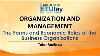 Forms of Business Organizations || Organization and Management || Quarter 1/3 Week 4