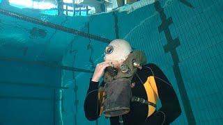 На себе проверил армейский дыхательный аппарат. Military rebreather test.