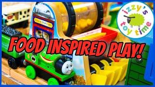 Food Fun & Tracks!  Playmobil + Zed & Mr. Fuzzy | Izzy’s Toy Time