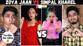 Pakistani Boys React on Zoya Jaan vs Simpal Kharel Transformation Tik Tok Videos | Indian vs Nepali