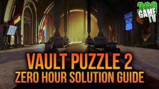 Zero Hour Vault Puzzle 2 Guide / Solution (Vaulted Obstacles Triumph / Intrinsic Perk) - Destiny 2