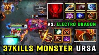 WTF 37KILLS MONSTER CARRY Ursa | Abyssal Blade + Divine Rapier Build | Vs. Electro Dragon Knight