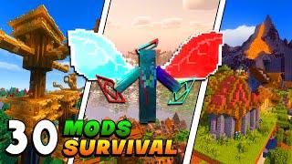  TOP 30 MODS Para JUGAR En SURVIVAL  [Minecraft Java]