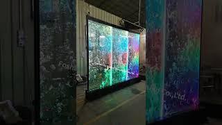 Lighting Led Rainbow Color Changing Acrylic Water Bubble Wall Screens Room Dividers for Hotel