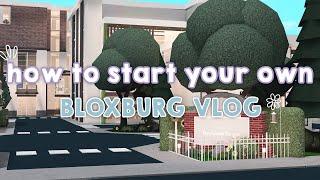 How to start your own BLOXBURG vlog / moving diaries | LovelyJules