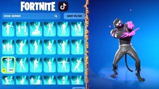 All Icon Series Emotes & TikTok Dances in Fortnite! #137