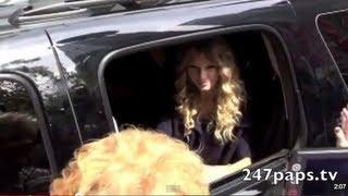 Taylor Swift greeted by the GOLDEN GIRLS in NYC