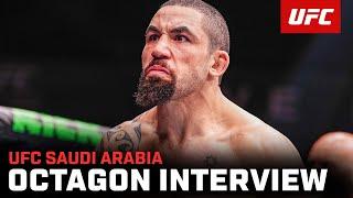 Robert Whittaker Octagon Interview | UFC Saudi Arabia