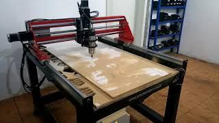 CNC Router 1000x800x130 mm Usinagem Banco em MDF 15 mm