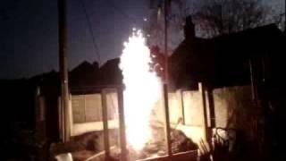 Homemade Fountain to Salute Chain Firework