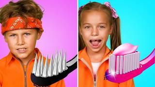 Good Kid VS Bad Kid in Jail || Genius Parenting Hacks, Funny Situations