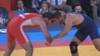 George Gogshelidze (GEO) vs Kurban Kurbanov (UZB) Bronze Finale 96kg