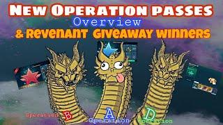 New Operation Passes Overview | Revenant Giveaway Winners #warrobots