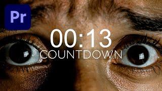 How to Make a Countdown in Premiere Pro SUPER EASILY