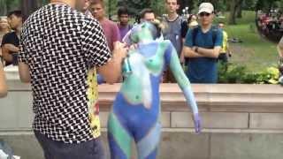 Body Painting Day in Columbus Circle 2014