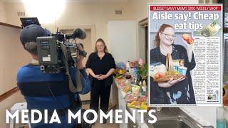 FRUGAL FUN MUM ON SUNRISE TV / NEWSPAPER ARTICLE / BEHIND THE SCENES / COMMENTS