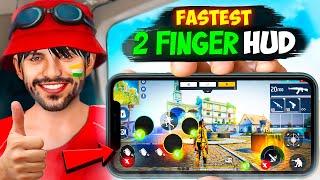 World's Fastest [ 2 Finger] Custom HUD - Free Fire | Top 3 Pro Custom HUD In 2024