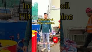 Waste hydraulic oil filter machine