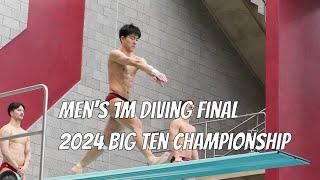 2024 Men's Diving Big Ten Final - 1m Springboard