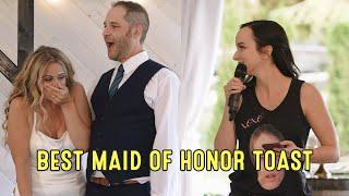 Best Maid of Honor Speech of All Time! HILARIOUS!