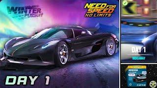 NFS No Limits | Day 1 - Koenigsegg Jesko Absolut | Winter Pursuit