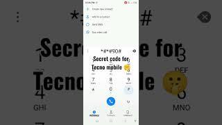 Secret code for Tecno mobile #tecnomobile #shorts #secretcode #secret #viral